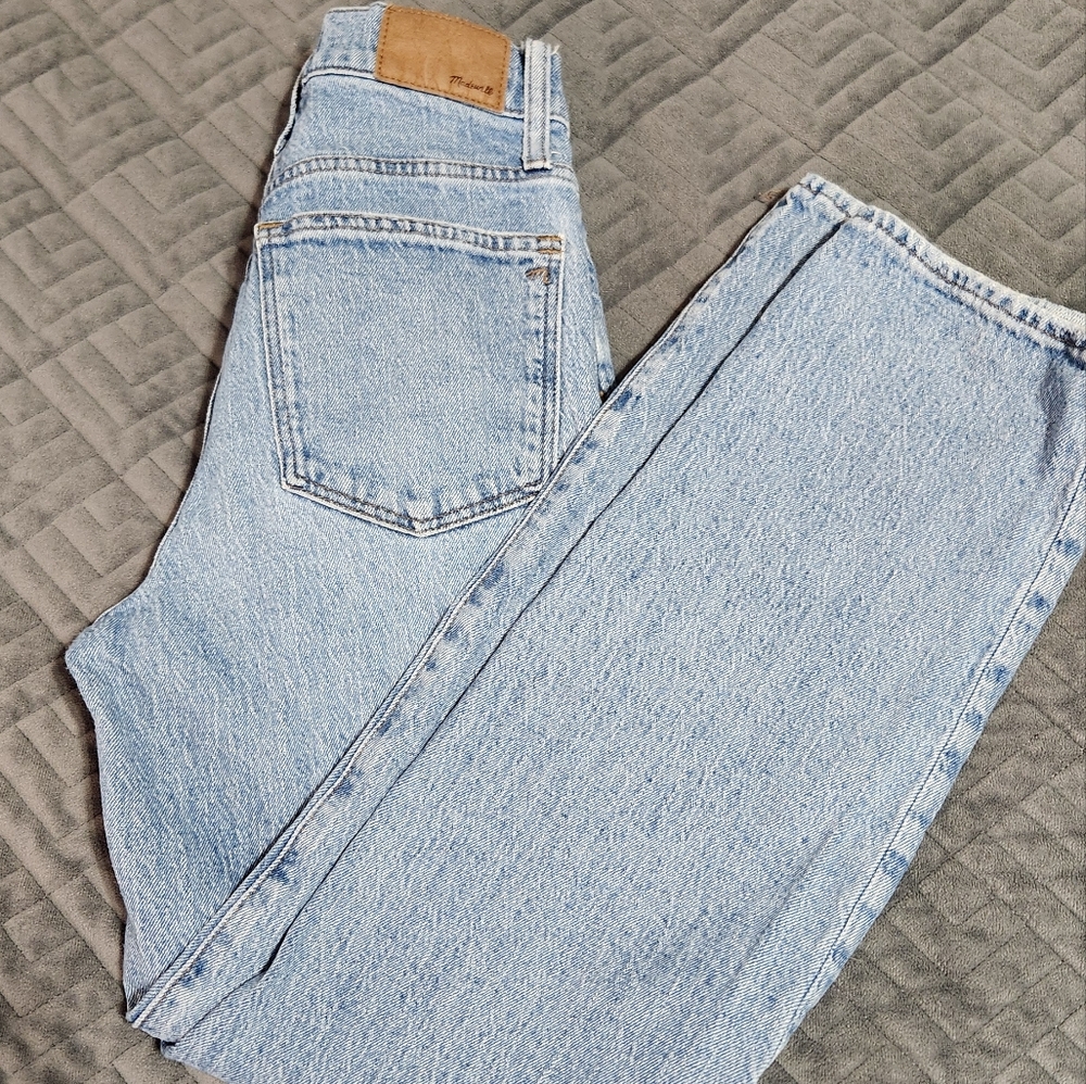 Madewell Blue Straight Leg Jeans